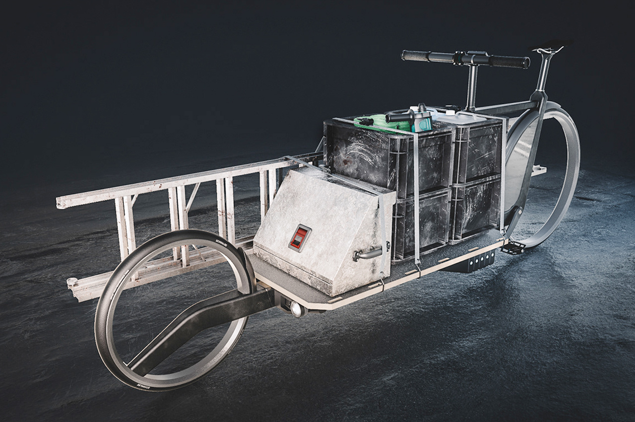 LARA模块化电动货运自行车---酷图编号1352390