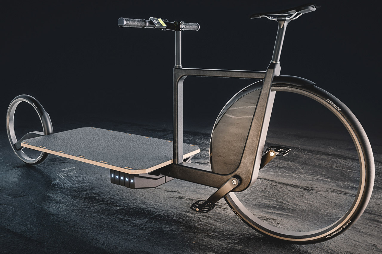 LARA模块化电动货运自行车---酷图编号1352392