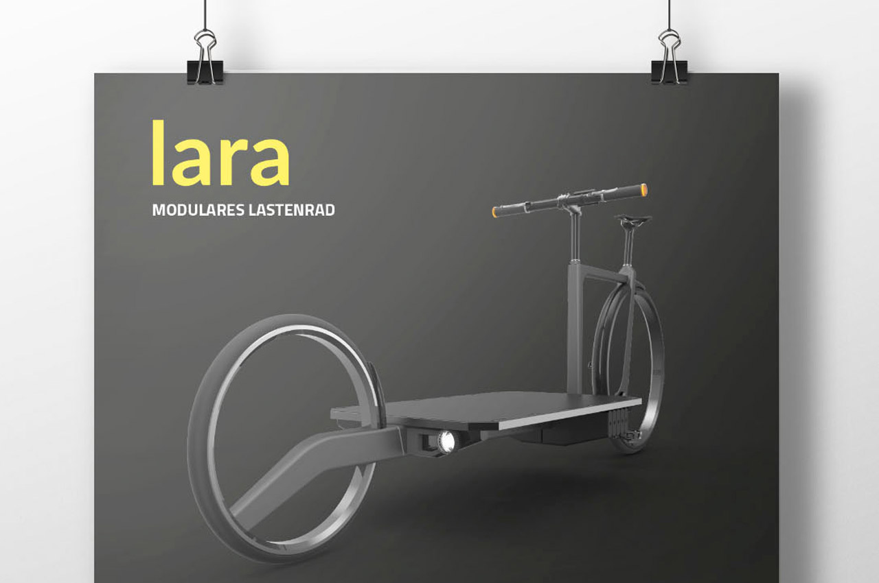 LARA模块化电动货运自行车---酷图编号1352393