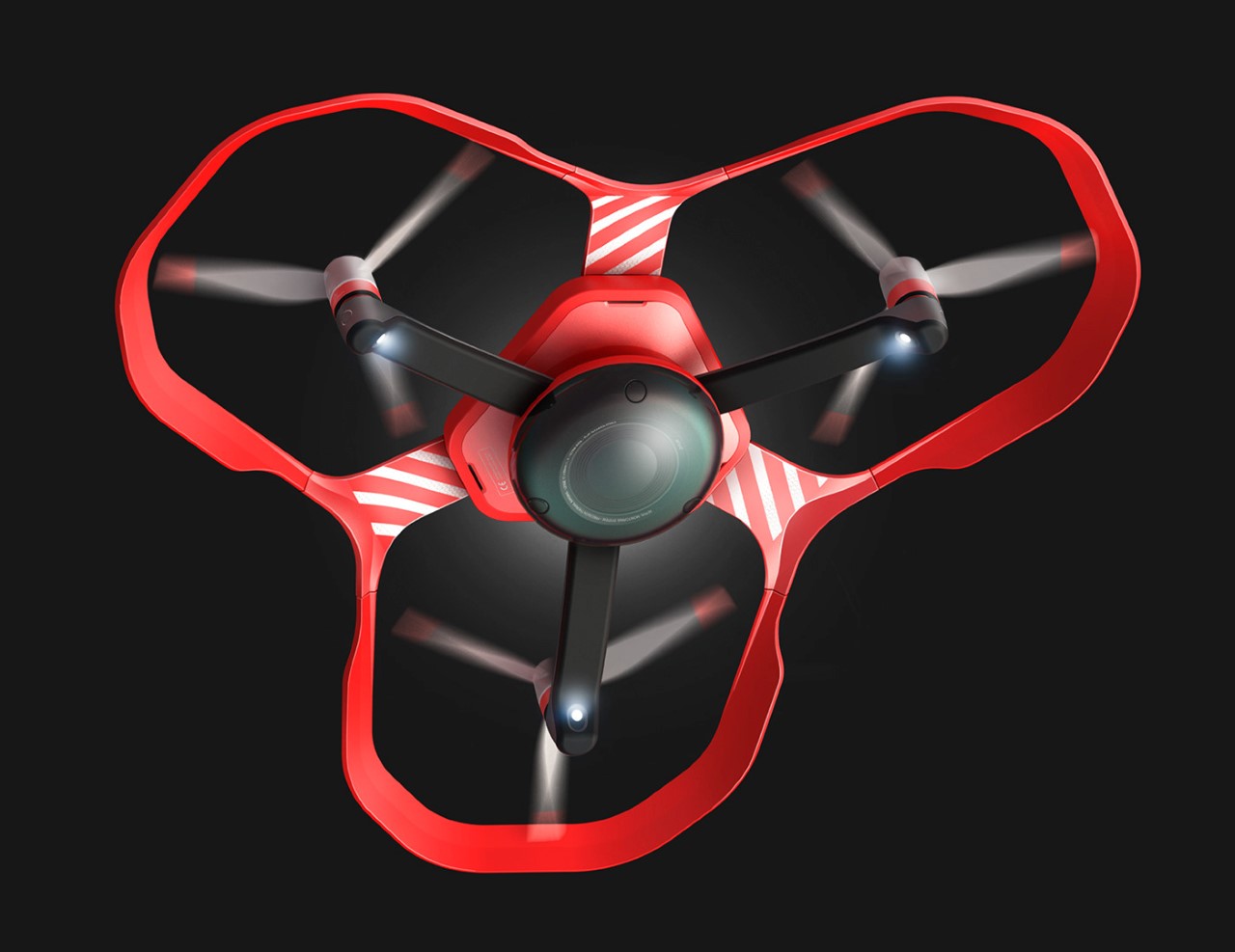 可以帮助消防员快速定位建筑物中火源的热成像无人机---酷图编号1352569