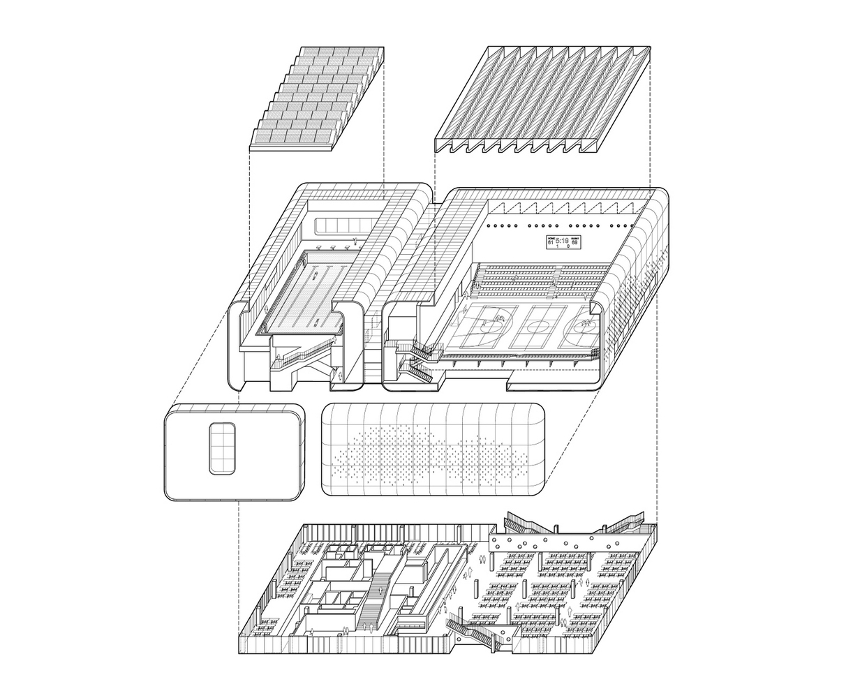 5690平米的上海青浦平和运动中心---酷图编号1353232