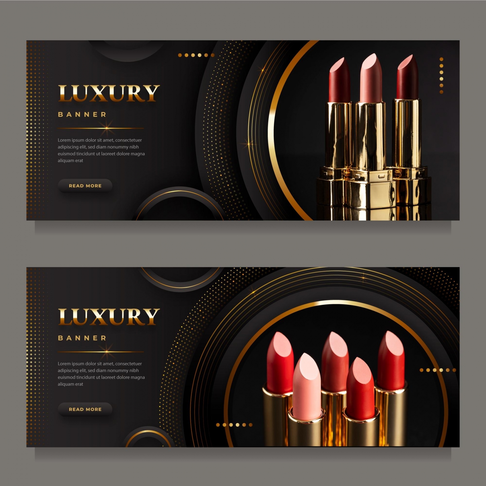 时尚女性口红护肤品海报素材下载图片