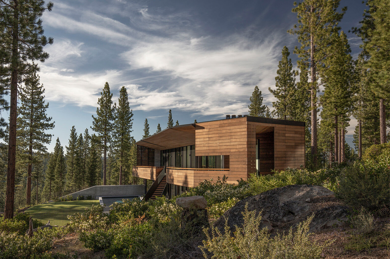 旨在最大限度提高全景视野和能源效率的现代化的房子---酷图编号1353648