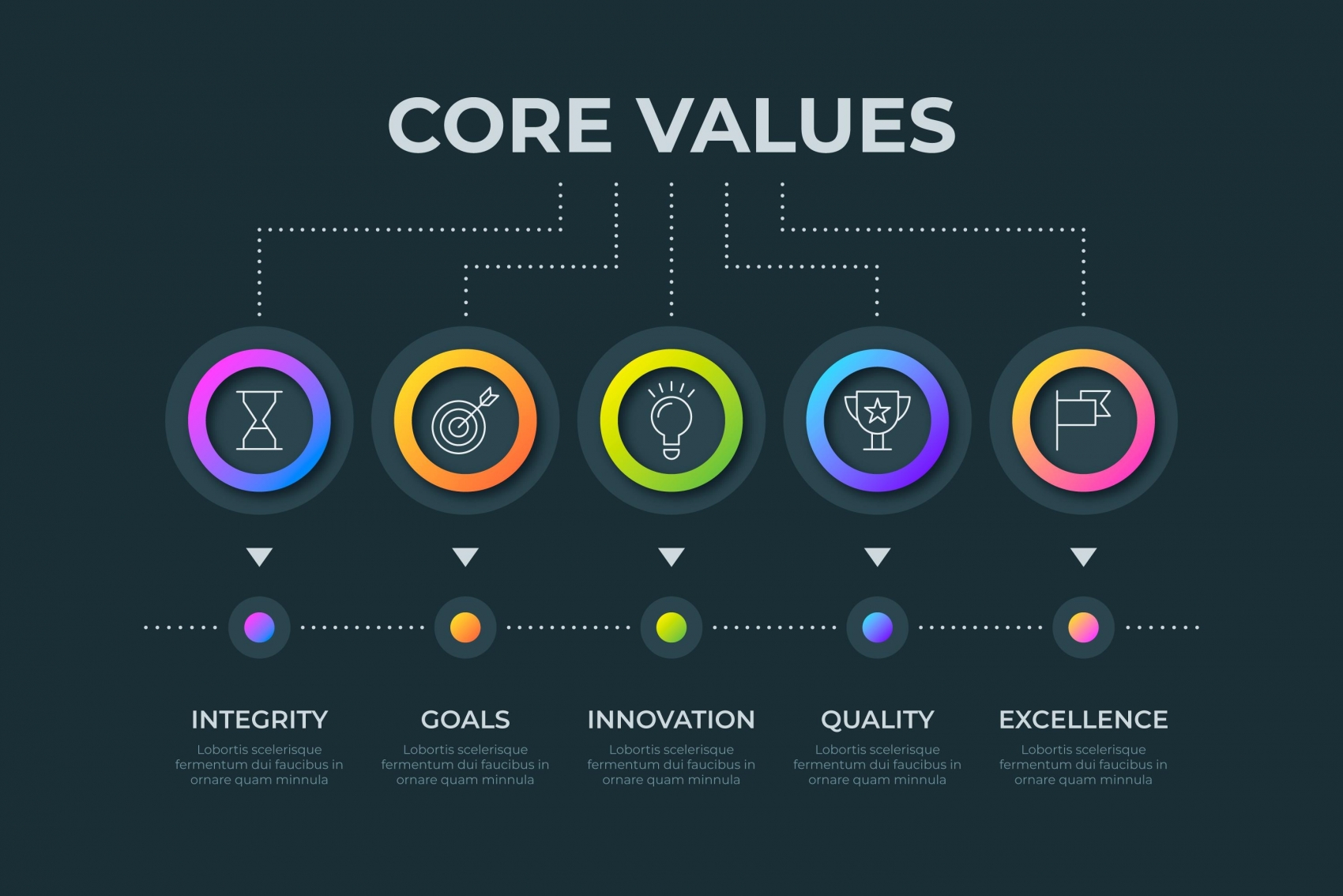 多彩圆形按钮图标素材下载图片