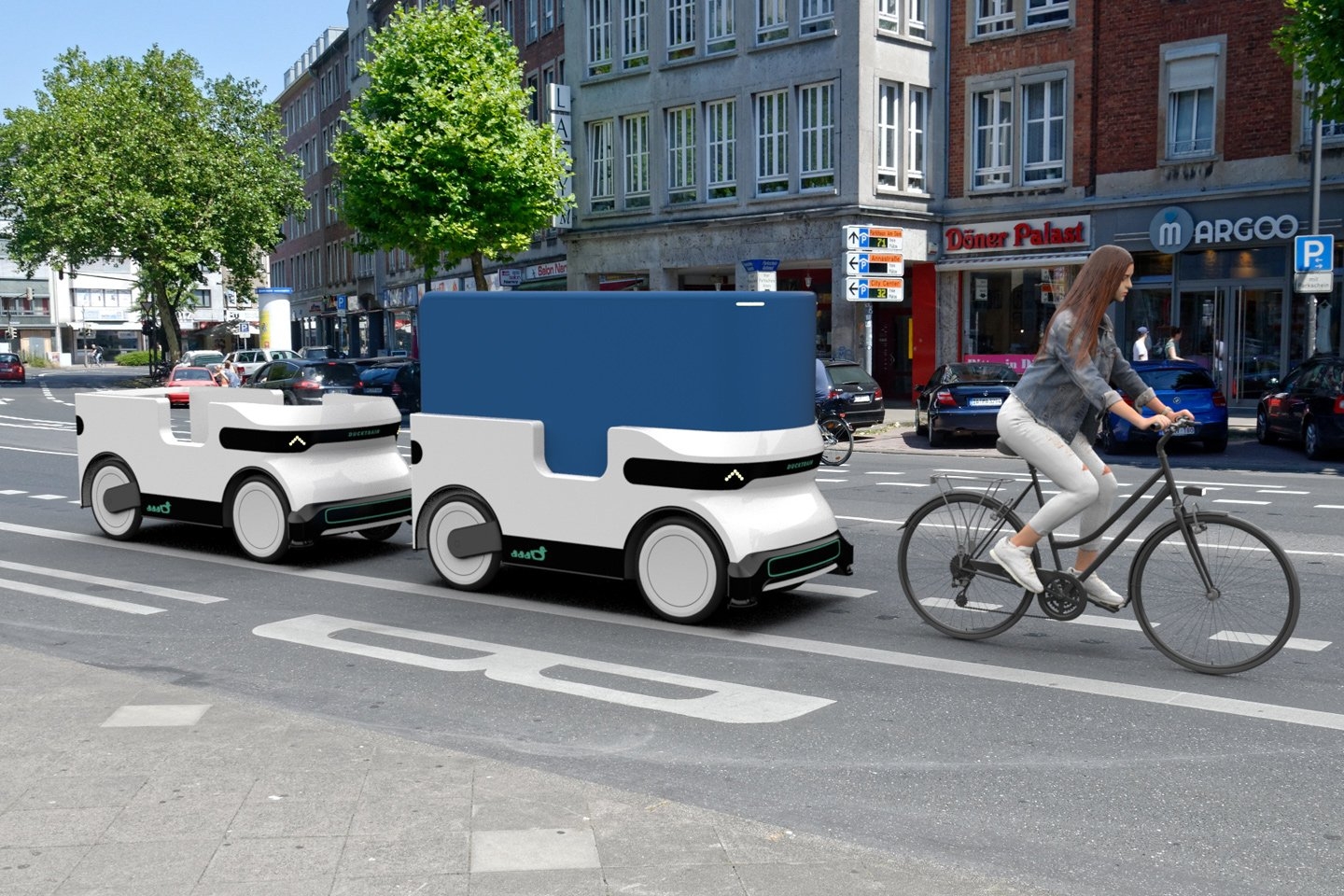 彻底改造了最后一英里交付的电动自行车和自行车式拖车图片