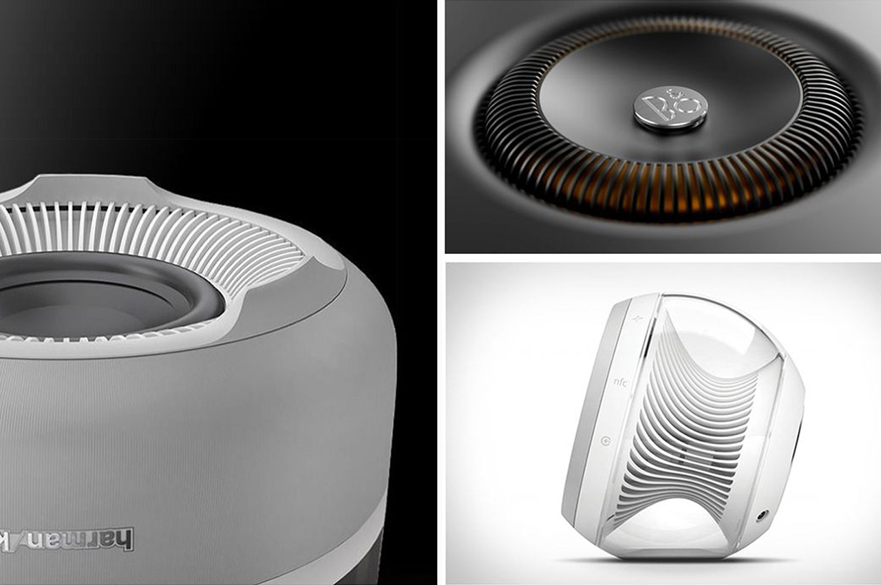 采用雕塑般极具戴森式美感的便携式家用扬声器---酷图编号6