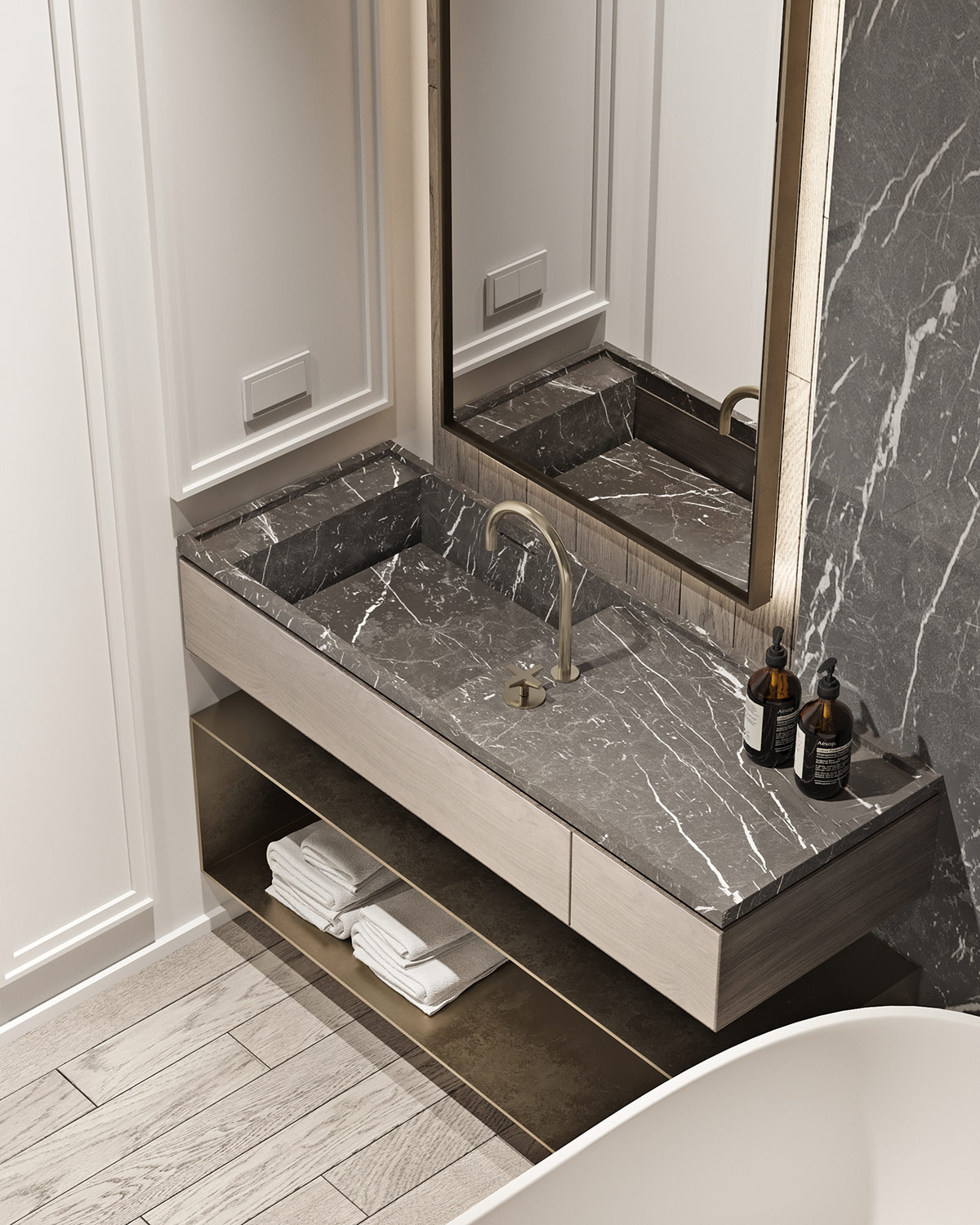 塑造现代灰色阴影内饰的空间设计---酷图编号14