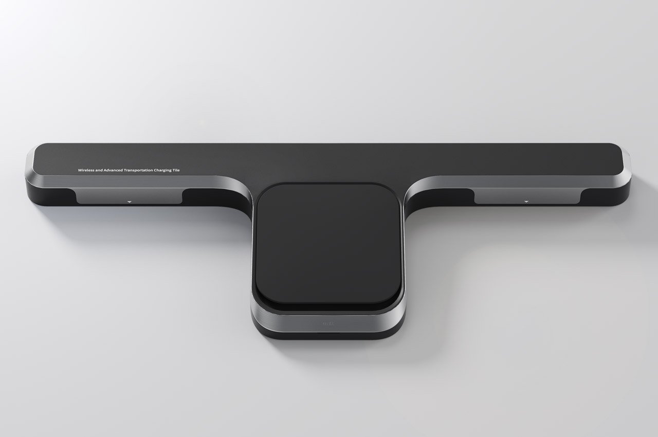 兼作电动汽车无线充电器的停车挡车器---酷图编号1