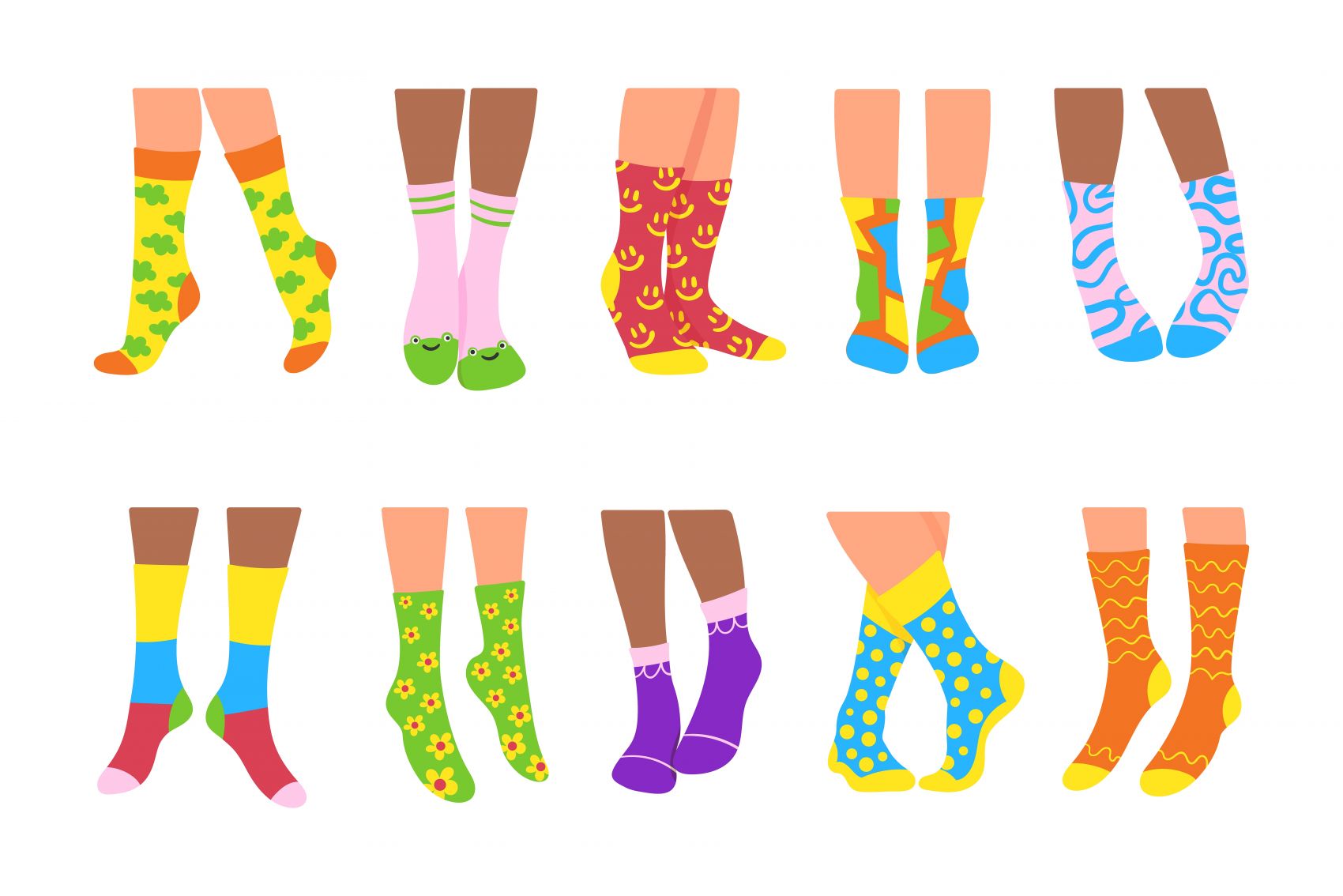 袜子袜子都是袜子～|插画|插画习作|dayuyuu - 原创作品 - 站酷 (ZCOOL)