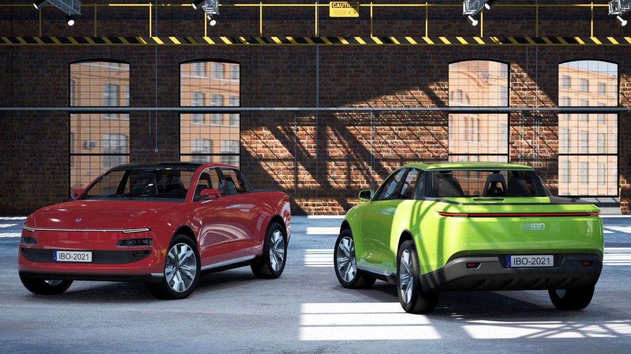 一款“外观友好”的皮卡电动车,灵感来自古根海姆博物馆的弯曲建筑---酷图编号8