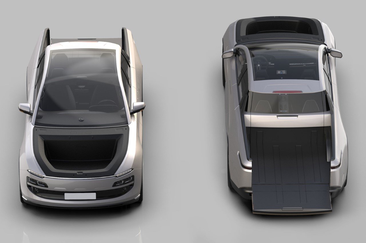 一款“外观友好”的皮卡电动车,灵感来自古根海姆博物馆的弯曲建筑---酷图编号3