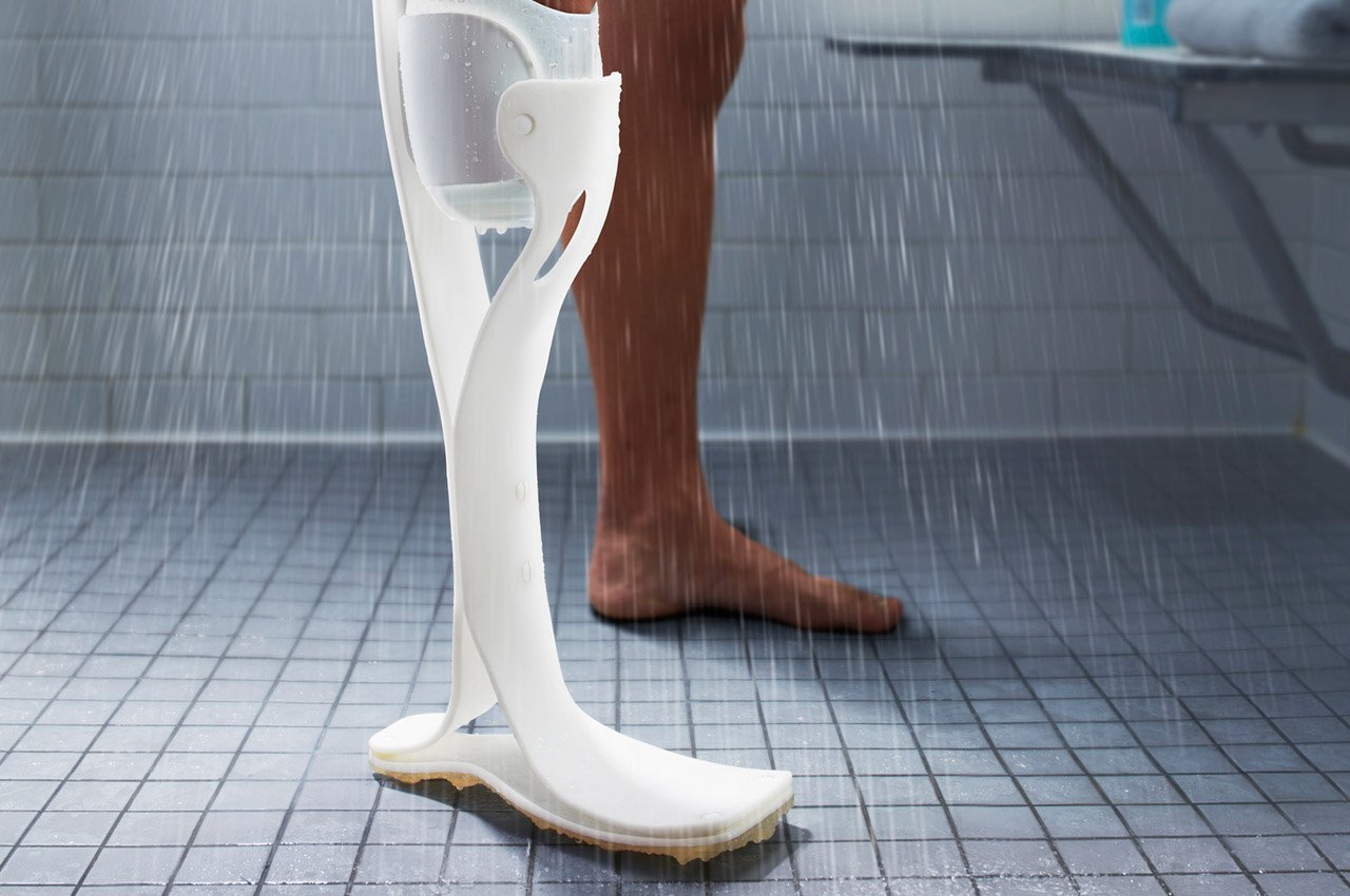 便于清洁残肢的模块化假肢淋浴腿---酷图编号3