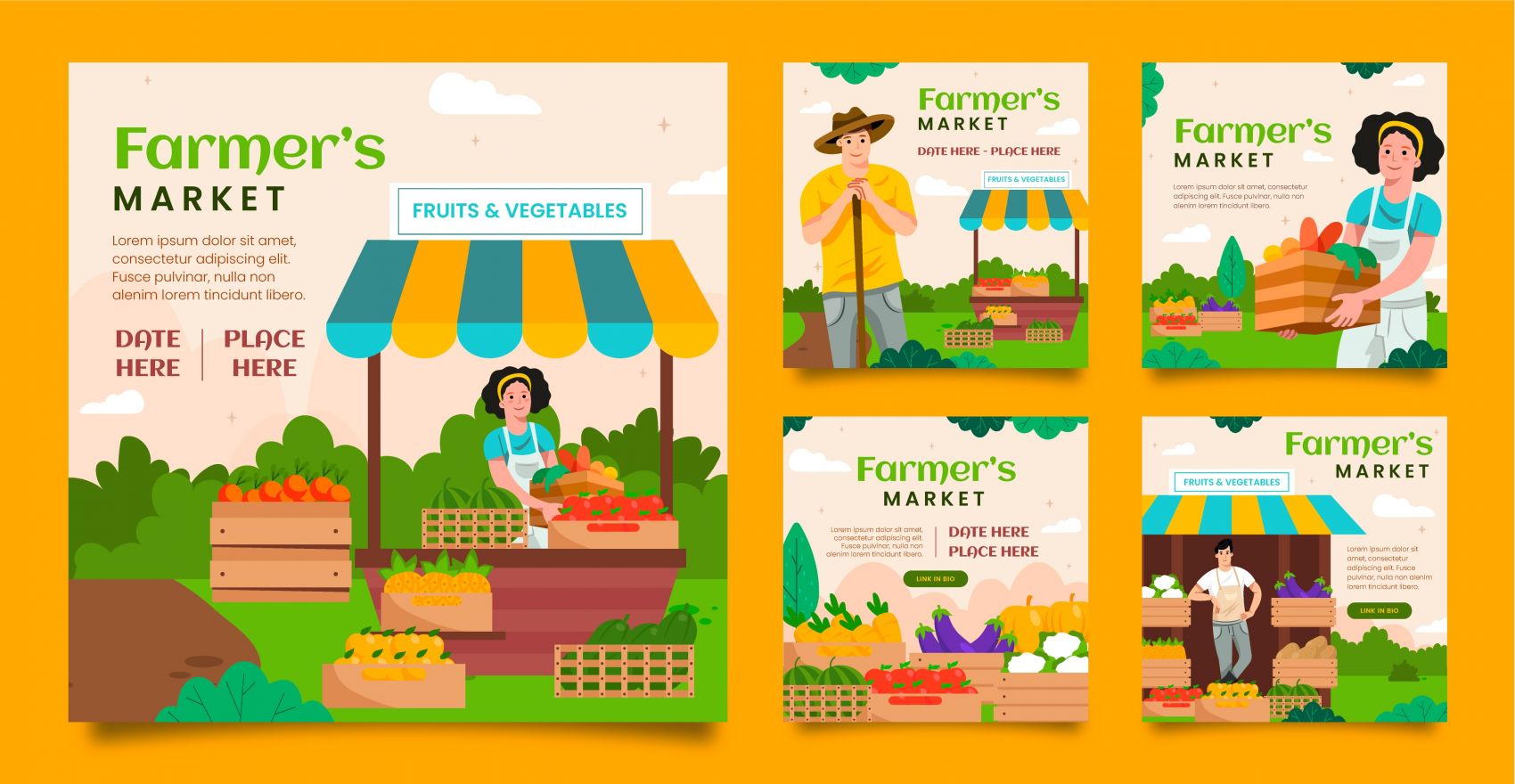 卡通小卖铺摆摊车素材下载图片