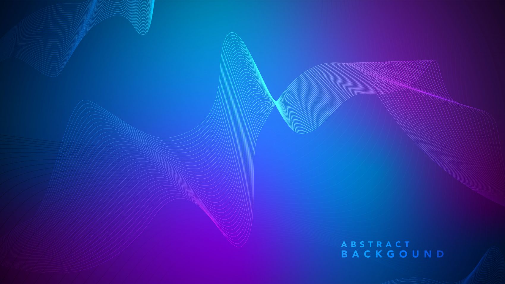 蓝色渐变曲线素材下载图片