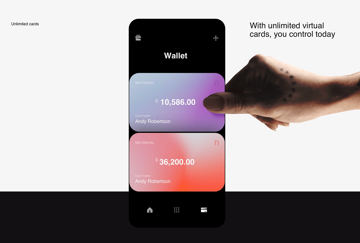 Neo—日常银行业务界面APP设计图片