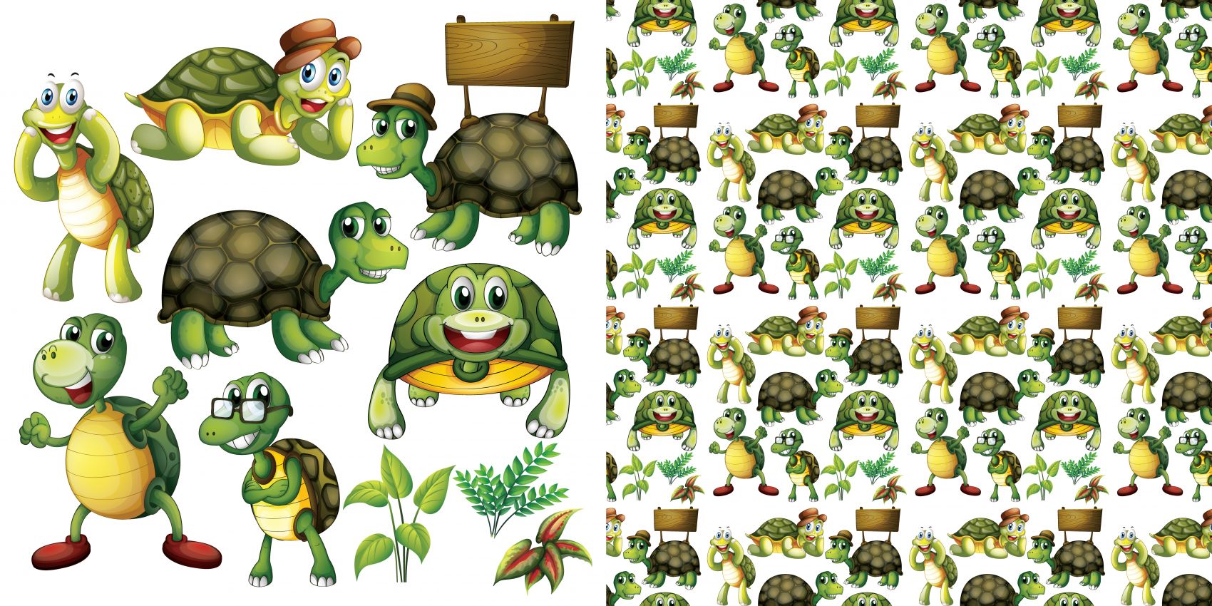 绿色乌龟素材下载图片