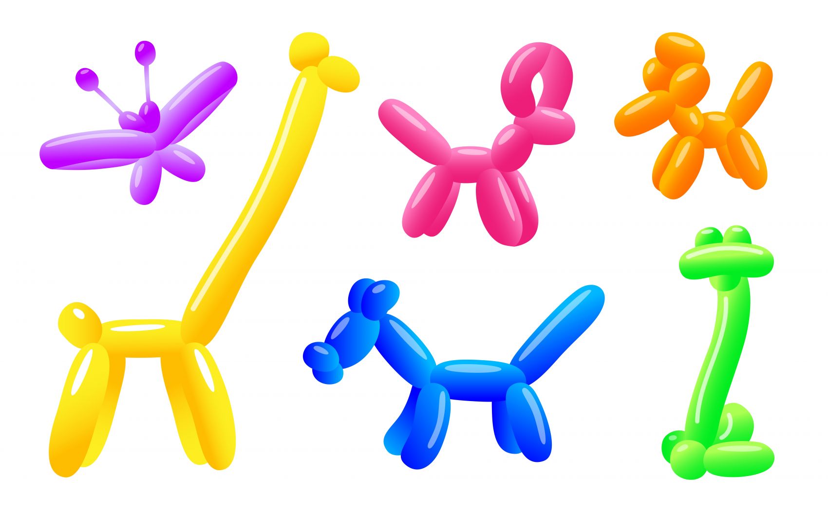 卡通气球艺术动物素材下载图片