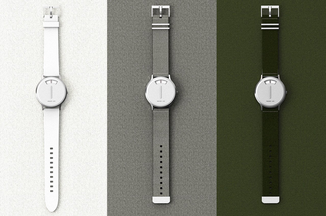 一个微小显示器滚动并隐藏在旋转表盘之外的手表---酷图编号9