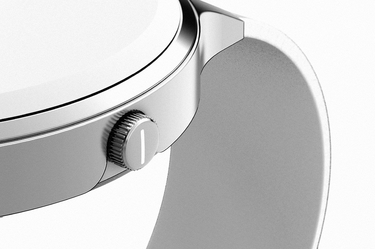 一个微小显示器滚动并隐藏在旋转表盘之外的手表---酷图编号7