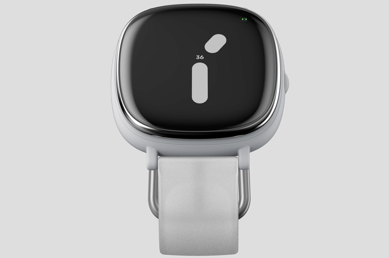 拥有全屏视频通话与半透明表带设计的简约智能手表---酷图编号5