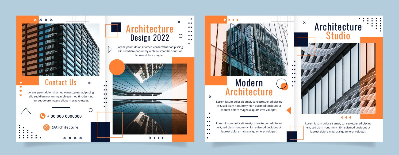 房地产企业宣传册设计素材图片