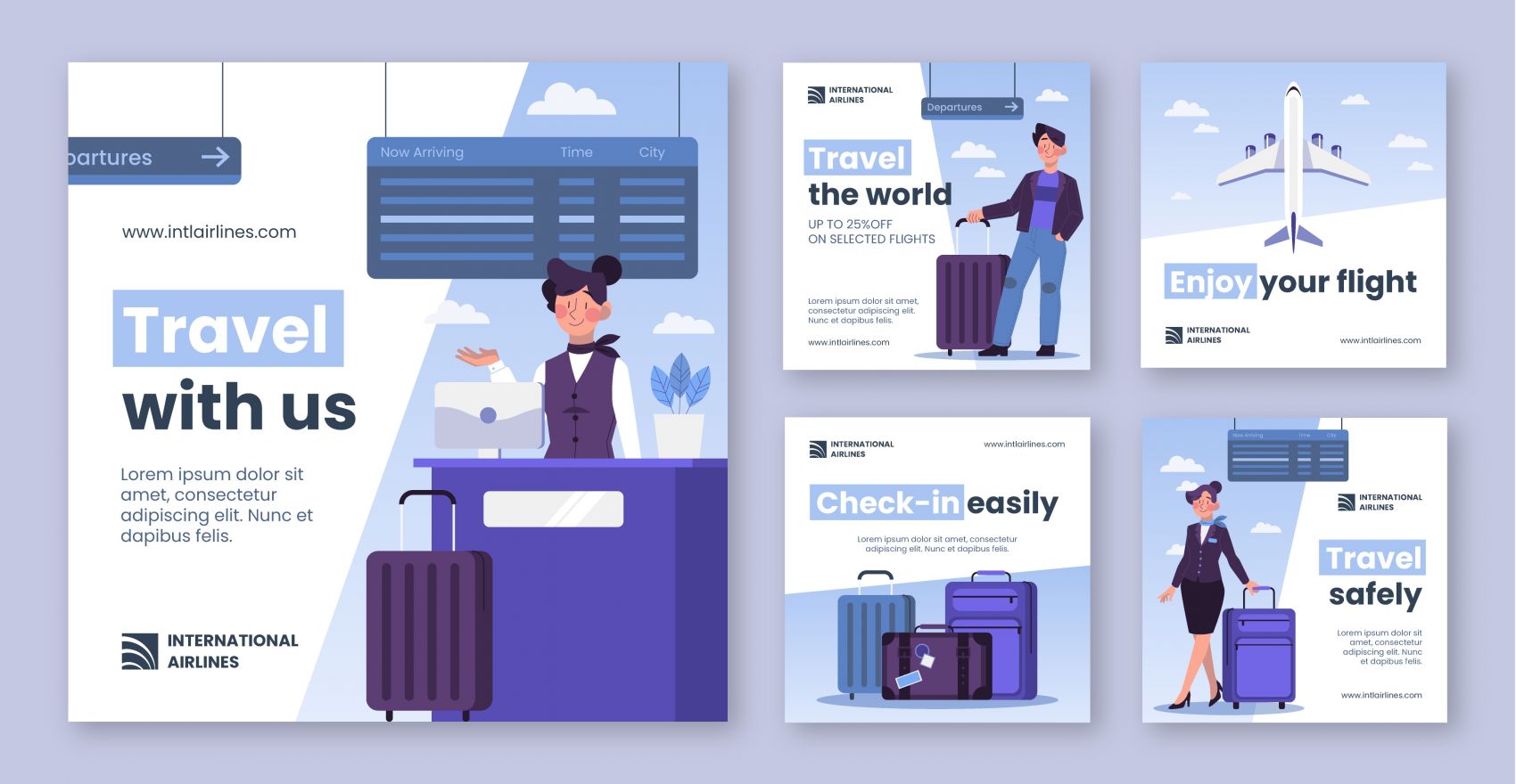 蓝色航空旅游出行素材下载图片