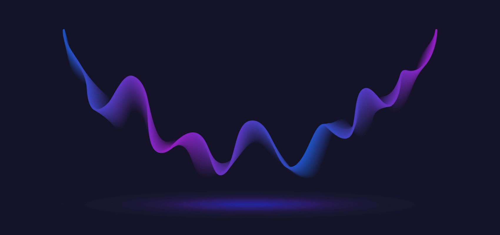 紫蓝色波浪线图形素材下载图片