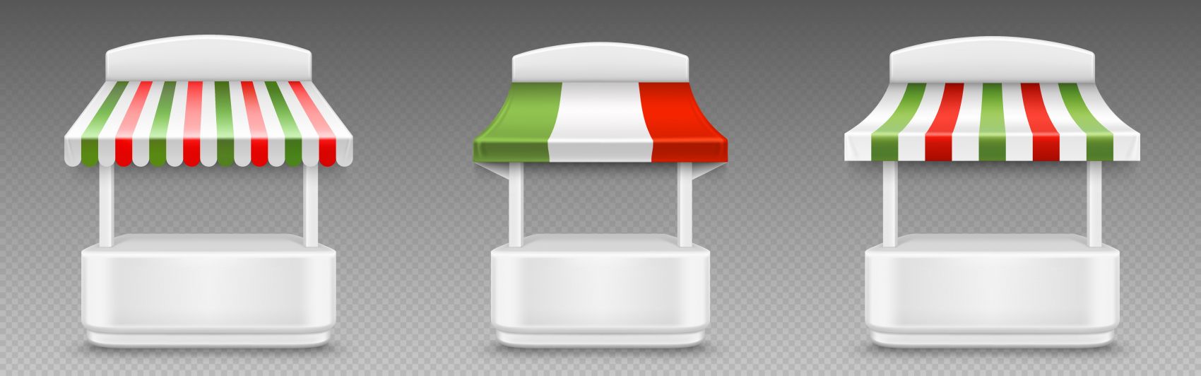 彩虹遮阳摆摊移动车素材下载图片