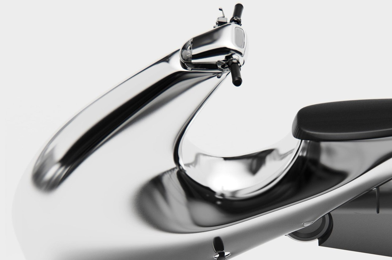 电动踏板车的全金属表面散发出银色光泽的奢华,制造商将Nano描绘成一个肉眼可见的物体是正确的。前部完全覆盖在由一块金属制成的车身框架中。这给电动轮毂电机驱动的踏板车一种拉长的复古感觉。从后面看,Nano看起来就像是一辆现代的轻便摩托车,拥有最好的版本,肯定会吸引年轻人