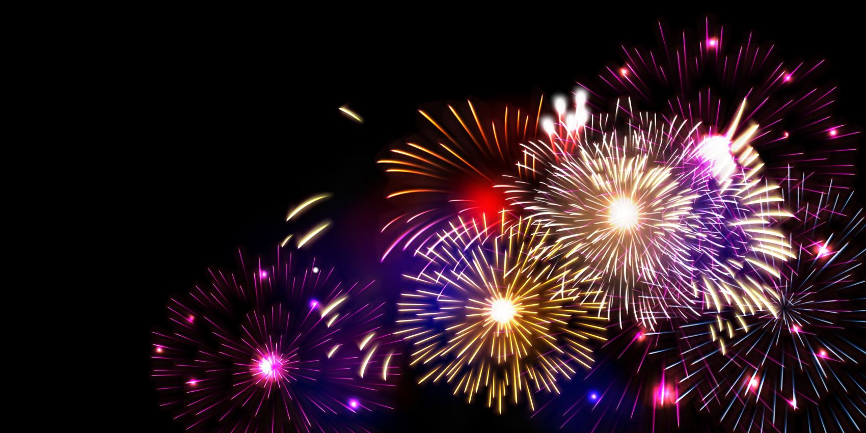 烟花四射场景素材下载图片