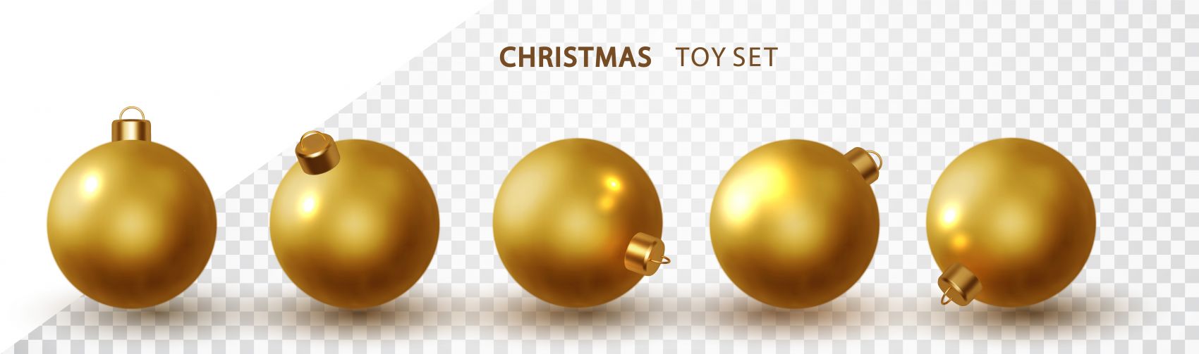 金色圣诞节绣球素材下载图片