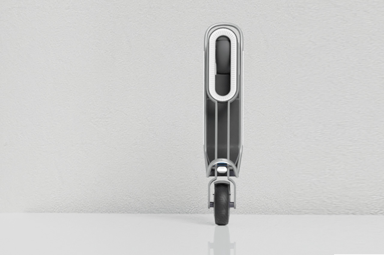 可以变成一辆小型自行车的时尚脚踏滑板车,满足灵活的通勤需求---酷图编号4