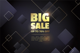 BIG SALE大降价活动光芒背景海报素材下载