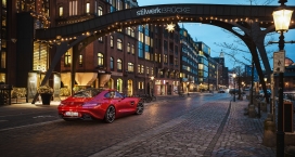 红色奔驰AMG GT CGI建模渲染汽车