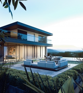 Exterior Render-豪华双层别墅住宅设计