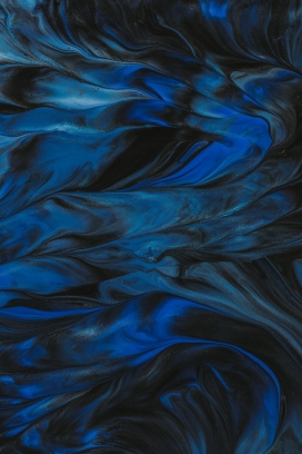 蓝色液体花纹图片