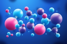 3D立体的DNA球体素材下载