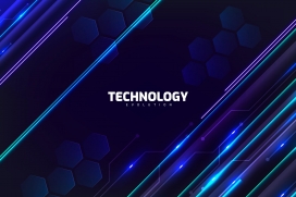 蓝紫色斜线霓虹灯光素材下载