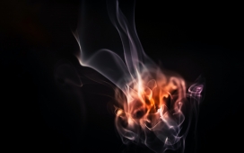 唯美烟雾烟火图