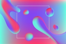 多彩液态流体素材下载