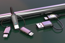 可为您所有设备快速充电的6合1通用电缆USB线