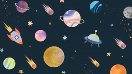 卡通手绘星球素材下载