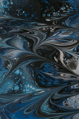 蓝色水波纹抽象图