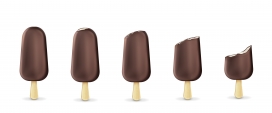 巧克力冰棒冰棍素材下载