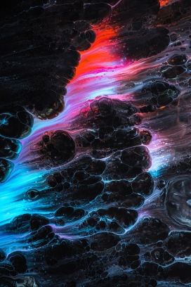 色彩斑斓的液体纹理图