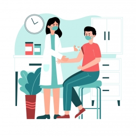 卡通医生询问病情素材下载