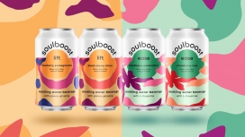 百事可乐SOULBOOST罐装彩色啤酒包装设计