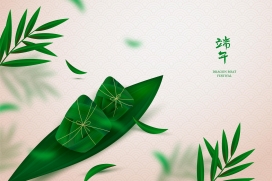 端午-绿色粽子素材下载