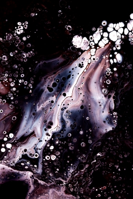 紫色风液体花纹斑迹抽象图