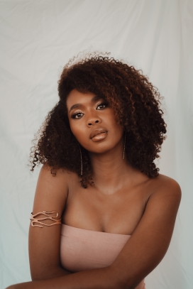 性感时尚非洲卷发女郎